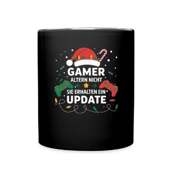 Gamer Gaming Gamer Gaming Christmas - Full Colour Mug - black - Front