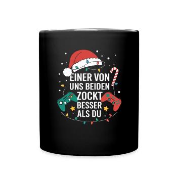 Gamer Gaming Gamer Gaming Noël - Mug uni - noir - Devant