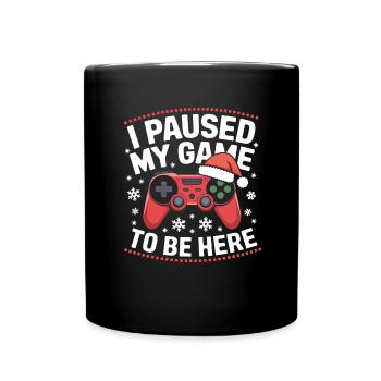 Gamer Gaming Gamer Gaming Christmas - Full Colour Mug - black - Front