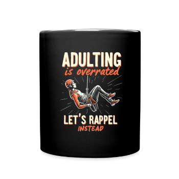 Canyoning Rappelling - Full Colour Mug - black - Front