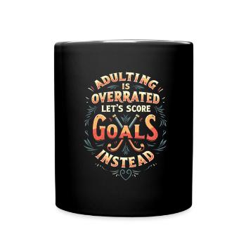Feldhockey - Tasse einfarbig - Schwarz - Vorne
