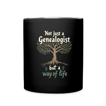 Généalogiste - Mug uni - noir - Devant