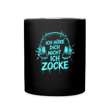 Gamer Gaming Gamer Gaming Christmas - Full Colour Mug - black - Front