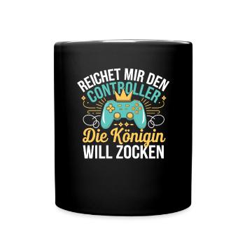 Gamer Gaming Gamer Gaming Christmas - Full Colour Mug - black - Front