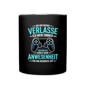 Gamer Gaming Gamer Gaming Christmas - Full Colour Mug - black - Front