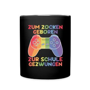 Gamer Gaming Gamer Gaming Christmas - Full Colour Mug - black - Front