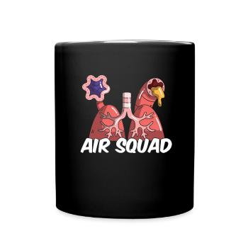 Atemtherapeut Kader - Tasse einfarbig - Schwarz - Vorne