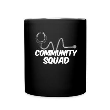Sozialarbeiter Kader - Tasse einfarbig - Schwarz - Vorne