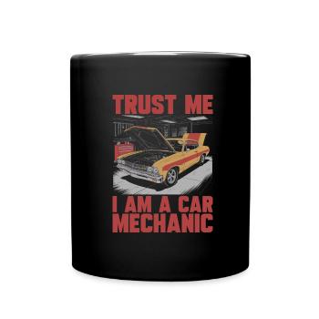 Car mechanic - Full Colour Mug - black - Front