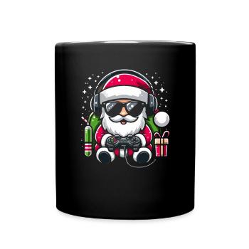 Gamer Gaming Gamer Gaming Christmas - Full Colour Mug - black - Front
