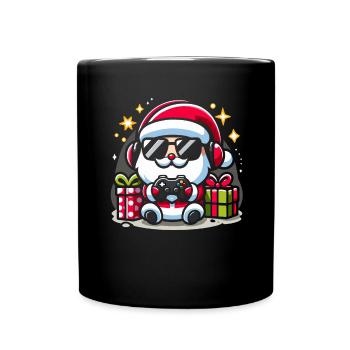 Gamer Gaming Gamer Gaming Christmas - Full Colour Mug - black - Front