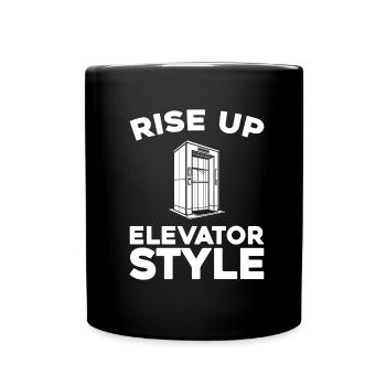 Elevator Elevator - Full Colour Mug - black - Front