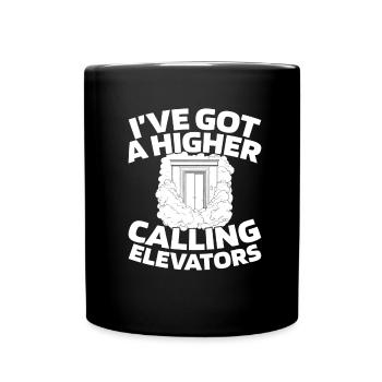 Elevator Elevator - Full Colour Mug - black - Front