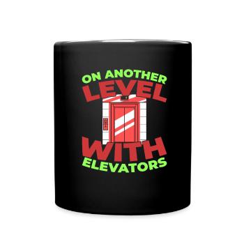 Elevator Elevator - Full Colour Mug - black - Front