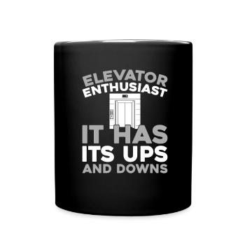 Elevator Elevator - Full Colour Mug - black - Front