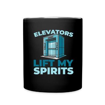Elevator Elevator - Full Colour Mug - black - Front