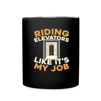 Elevator Elevator - Full Colour Mug - black - Front