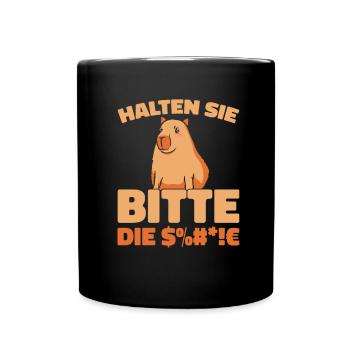 Capybara Wasserschwein - Mug uni - noir - Devant