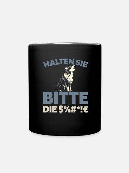 Berger australien s’il vous plaît, taisez-vous - Mug uni - noir