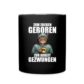 Gamer Gaming Zocker - Full Colour Mug - black - Front