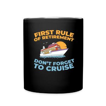 Cruise Retraite - Mug uni - noir - Devant