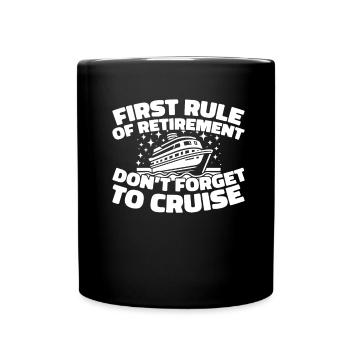 Cruise Retraite - Mug uni - noir - Devant