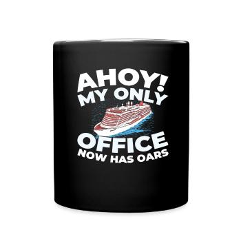 Kreuzfahrt Retired Retirement - Tasse einfarbig - Schwarz - Vorne