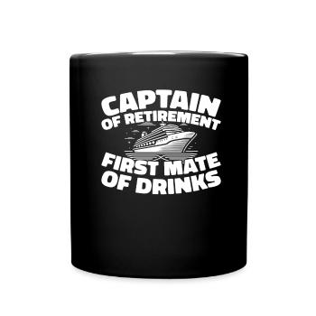 Cruise Retraite - Mug uni - noir - Devant