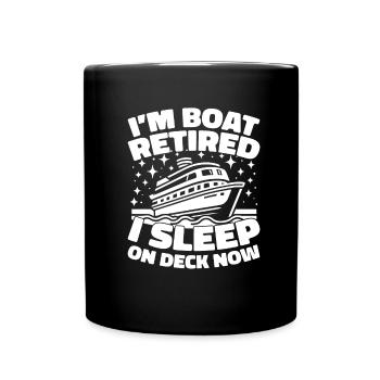 Kreuzfahrt Retired Retirement - Tasse einfarbig - Schwarz - Vorne