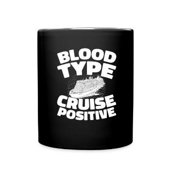 Kreuzfahrt - Tasse einfarbig - Schwarz - Vorne