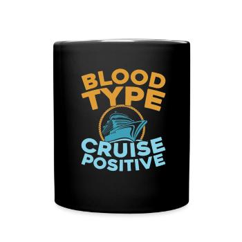 Kreuzfahrt - Tasse einfarbig - Schwarz - Vorne