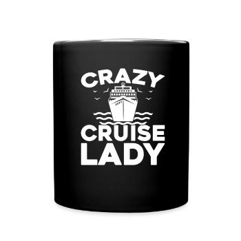 Kreuzfahrt - Tasse einfarbig - Schwarz - Vorne