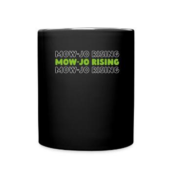 Rasenmäher Mähen - Tasse einfarbig - Schwarz - Vorne