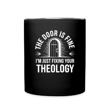Christ Reformed Christian God Theology - Full Colour Mug - black - Front