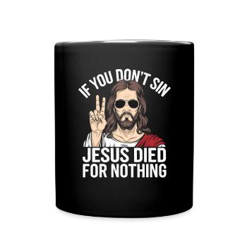 Christ Reformed Christian God Theology - Full Colour Mug - black - Front