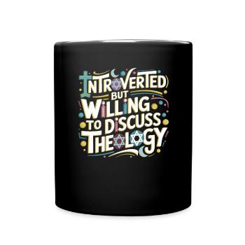 Christ Reformed Christian God Theology - Full Colour Mug - black - Front