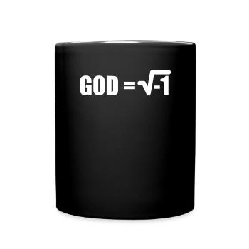 Atheist Atheismus Mathematik Mathematiker - Tasse einfarbig - Schwarz - Vorne