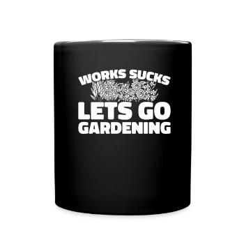 Hobby Gardener Garden - Full Colour Mug - black - Front
