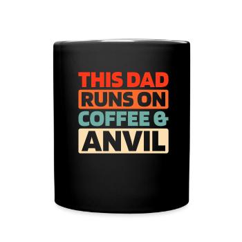 Blacksmith Metalworker Coffee Father Dad - Full Colour Mug - black - Front