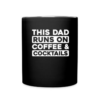 Barkeeper Bartender Kaffee Father Dad - Tasse einfarbig - Schwarz - Vorne