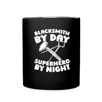 Blacksmith metalworker - Full Colour Mug - black - Front