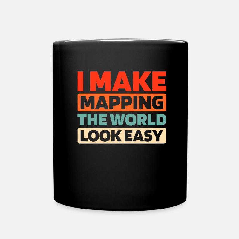 Totengräber Bestattungshelfer - Tasse einfarbig - Schwarz