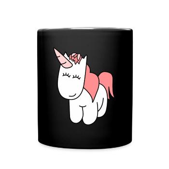 Licorne mignonne | Princesse, Conte De Fées, Cadeau - Mug uni - noir - Devant