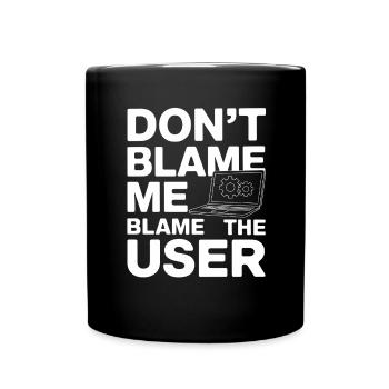 Administrator Support Nerd Computer Tech - Tasse einfarbig - Schwarz - Vorne