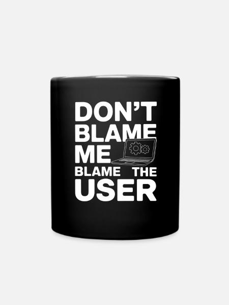 Administrator Support Nerd Computer Tech - Full Colour Mug - black