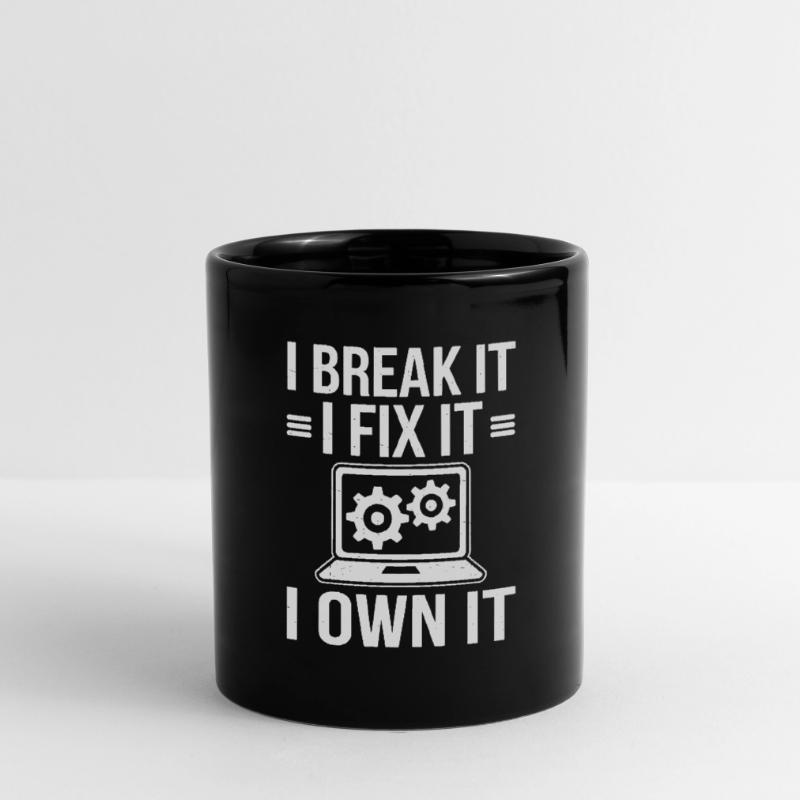 Administrator Support Nerd Computer Tech Tasse einfarbig