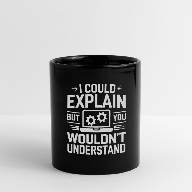 Administrator Support Nerd Computer Tech Tasse einfarbig