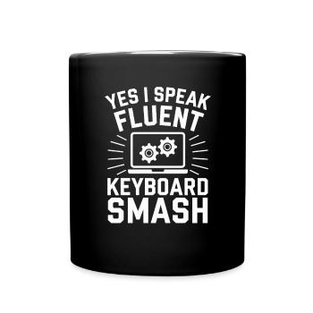 Administrator Support Nerd Computer Tech - Tasse einfarbig - Schwarz - Vorne