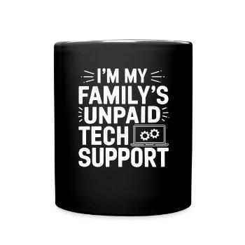 Administrator Support Nerd Computer Tech - Tasse einfarbig - Schwarz - Vorne