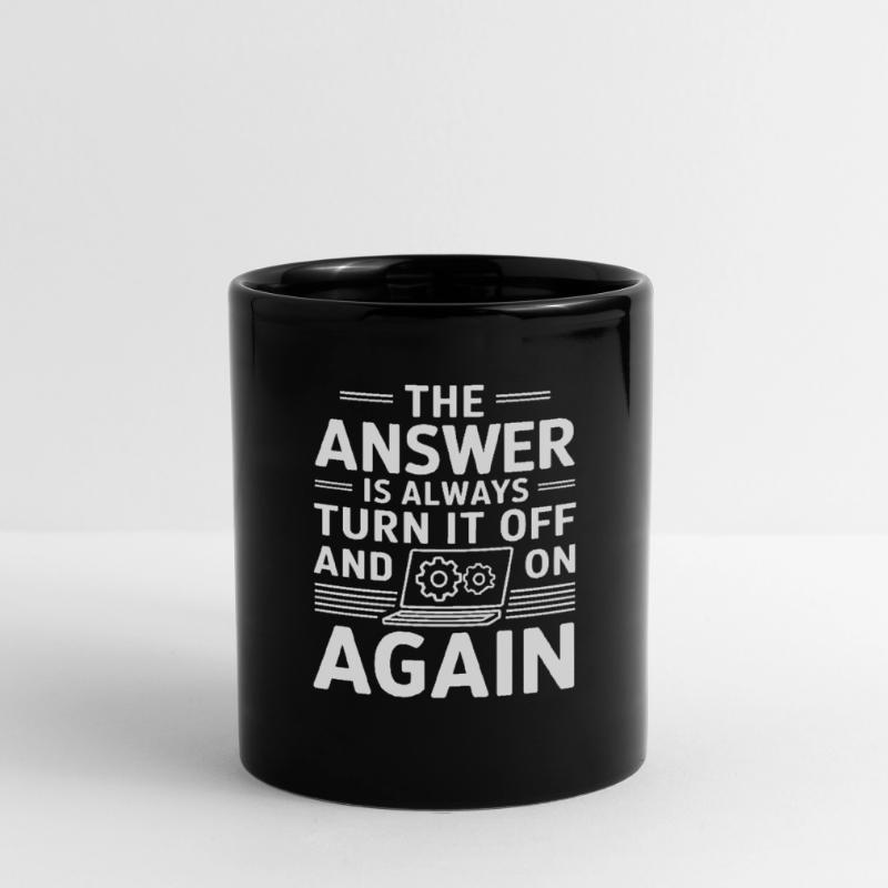 Administrator Support Nerd Computer Tech Tasse einfarbig